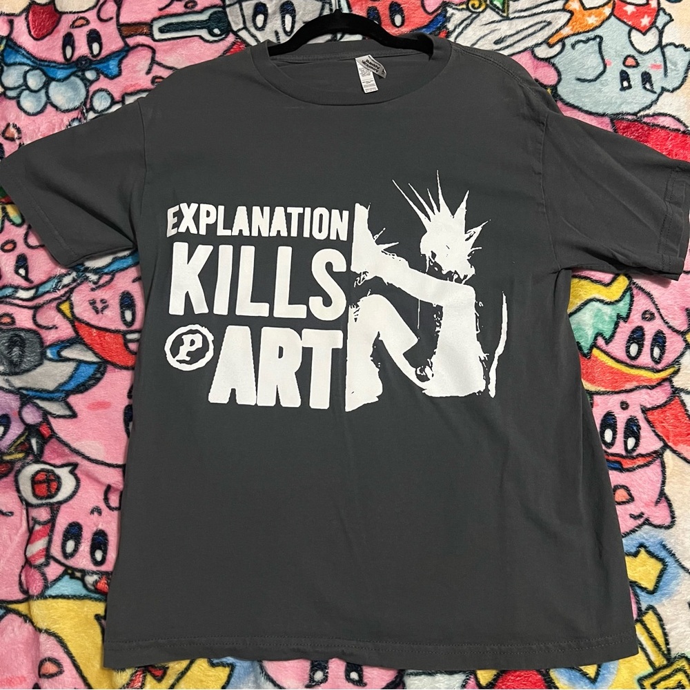 Explanation kills Art graphic tee